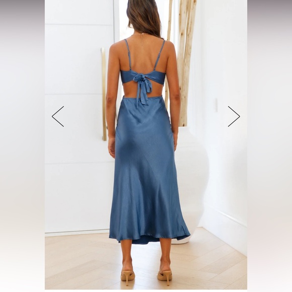 Hello Molly Blue Midi Dress - Picture 3 of 7